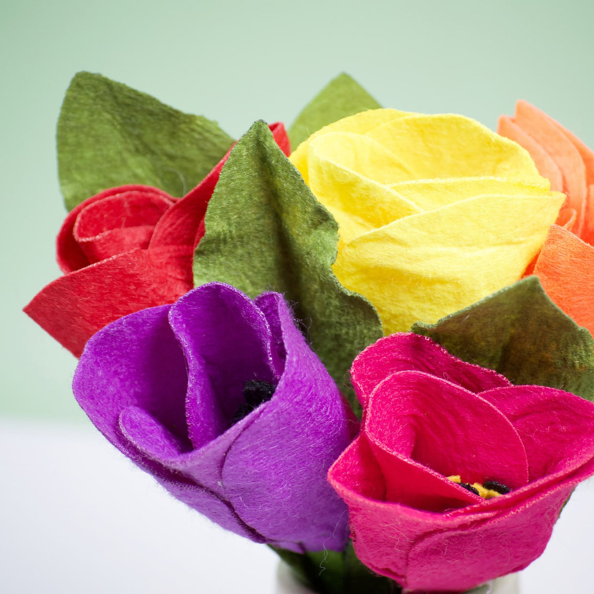 Petite Tulip Felt Bouquet