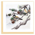 Pine Needles and Birds Quilling Card