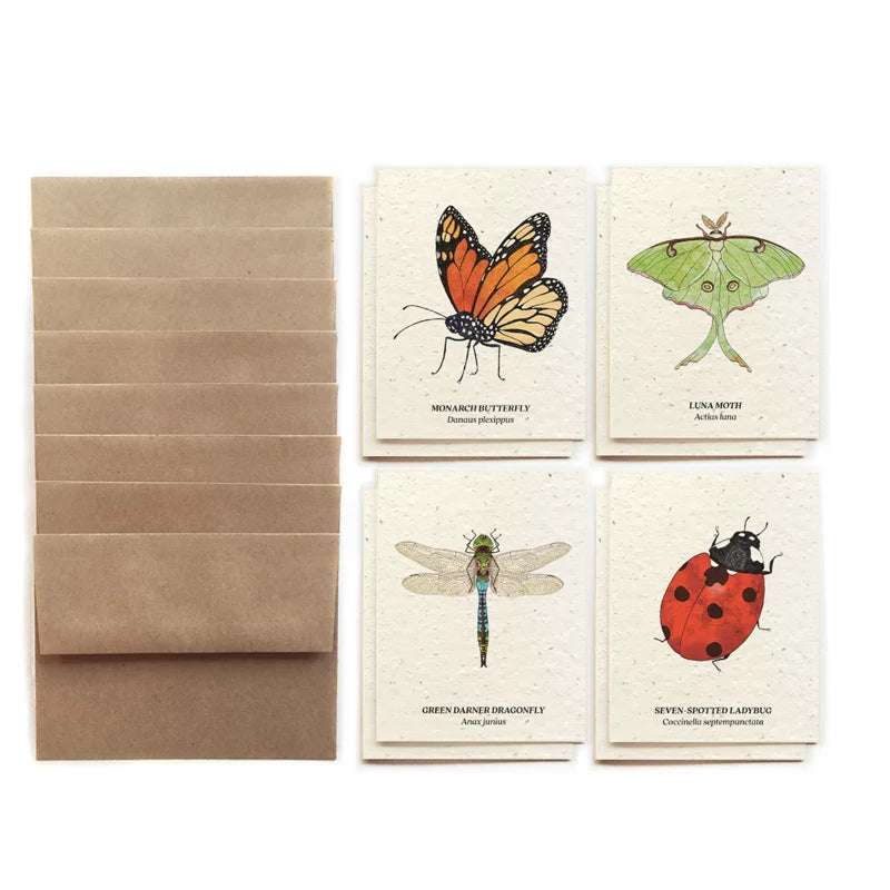 Plantable Wildflower Card Set - Insects