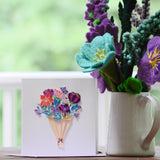 Playful Flower Bouquet Quilling Card Styled