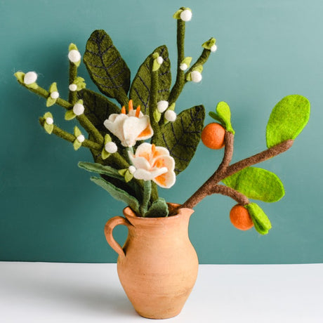 Plum Blossom Felt Flower Bouquet