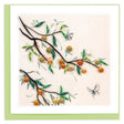Plum Branch & Butterflies Quilling Card