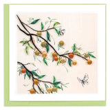 Plum Branch & Butterflies Quilling Card