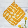 Pot Holder - Silverware Gold