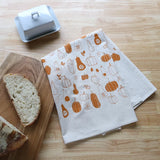 Pumpkin and Squash Fall Tea Towel