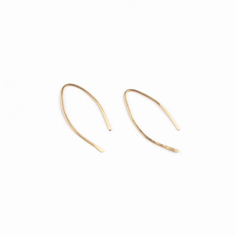 Qasioun Minimalist Multi Threaded Earrings 14K Gold