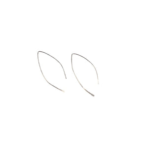 Qasioun Minimalist Multi Threaded Earrings Sterling Silver