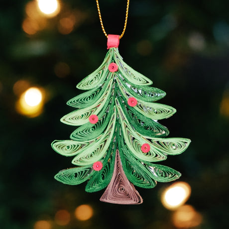Quilled Christmas Tree Ornament