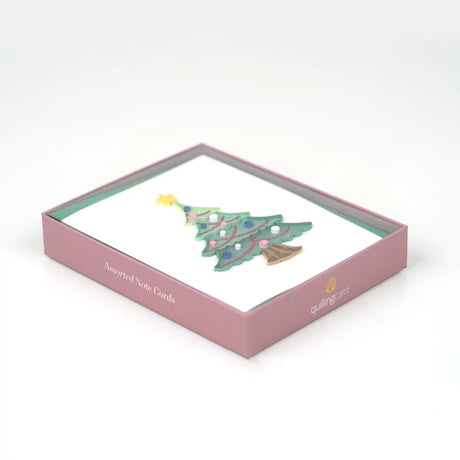 Quilled Christmas Trees Notecard Box Set