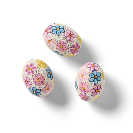 Quilled Floral Eggs Set of 3