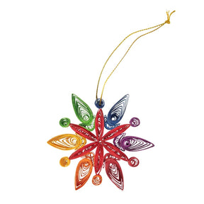 Quilled Snowflake Ornament Multi