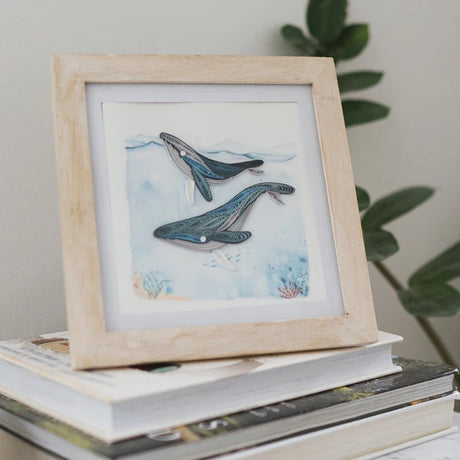 Quilling Card Frame White Rub 1