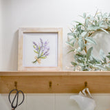 Quilling card frame white rub stylized