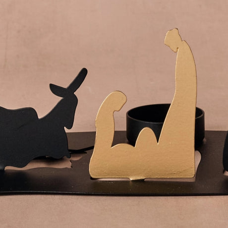Radiant Metal Nativity