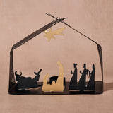 Radiant Metal Nativity