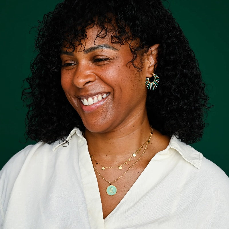 Radiant Rise Hoops Mint 3