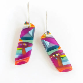 Rectangle Mosaic Earrings