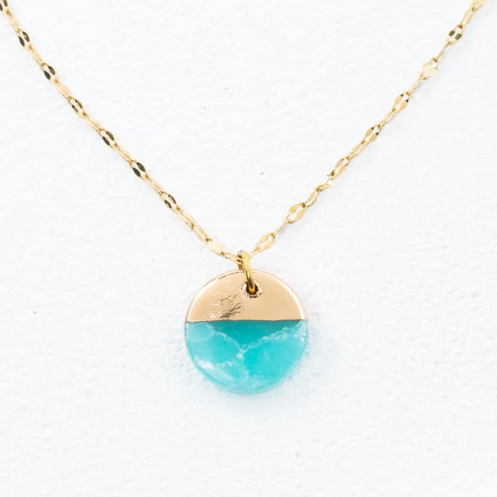 Refresh necklace aqua