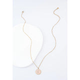 Resilience Leaf Necklace Pink