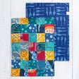 Reversible Cotton Tea Towels Set of 2 - Patchwork