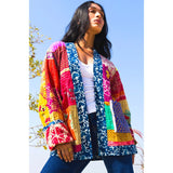 Reversible Kantha Quilted Sari Jacket