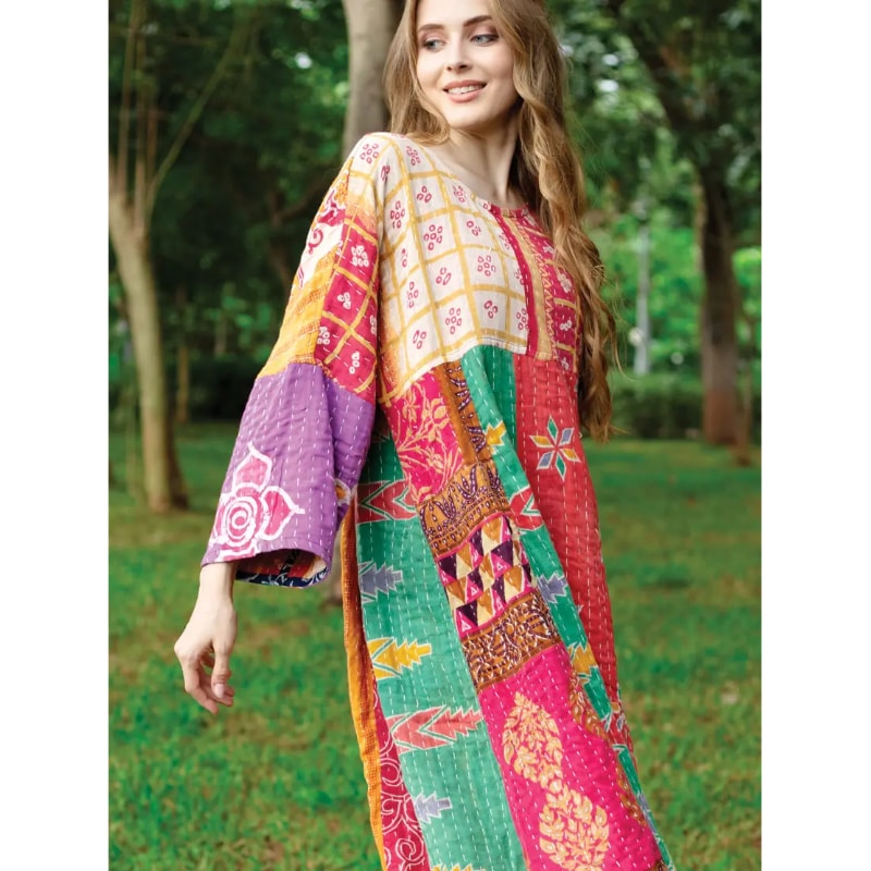 Reversible Kantha Sari Dress5