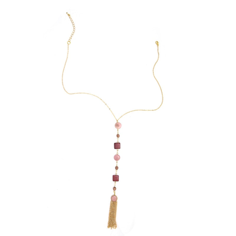 Samantha Necklace - Burgundy