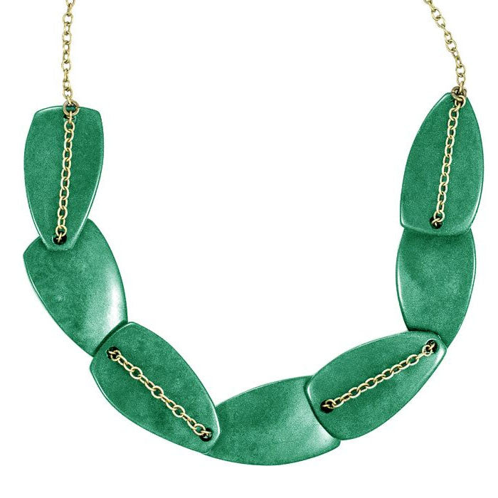 Scattered Pebble Necklace - Emerald