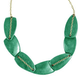 Scattered Pebble Necklace - Emerald