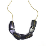 Scattered Pebble Necklace - Navy