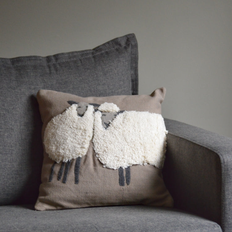 Sheep Duo Pillow Sand Styled