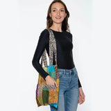 Silk Kantha Tote Bag