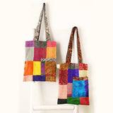 Silk Kantha Tote Bag