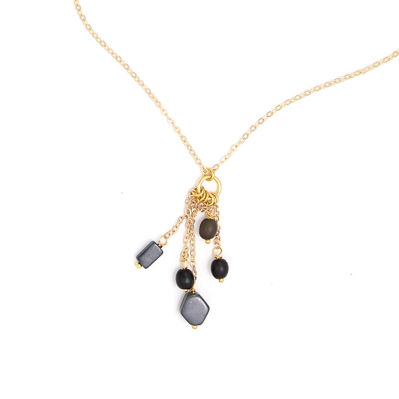 Skyline Necklace - Gray Black