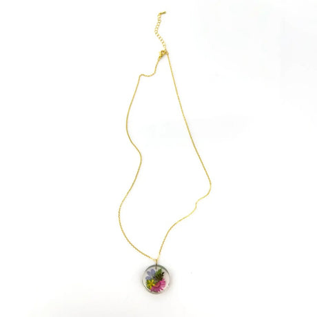Small Full Moon Botanical Necklace 1