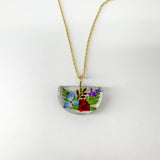 Small Half Moon Mother Daughter Necklace