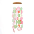 Small Round Capiz Chime - Bougainvillea
