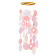 Small Round Capiz Shell Chime - Pretty in Pink