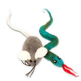 Snake & Mouse Cat Toy Pack of 2