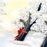 Snow Covered Trees Quilling Card