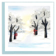 Snow Covered Trees Quilling Card