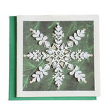 Snowflake on Pine Quilling Card