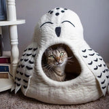 Snowy Owl Wool Pet Cave 2