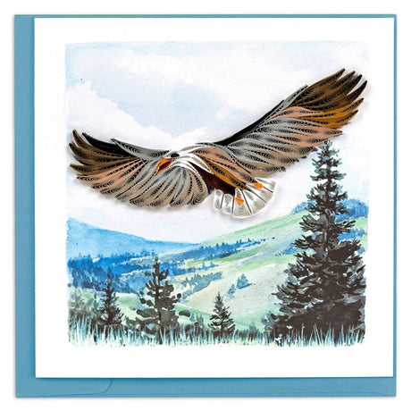 Soaring Eagle Quilling Card