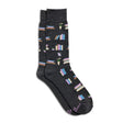 Socks that Give Books Grey Bookshelves