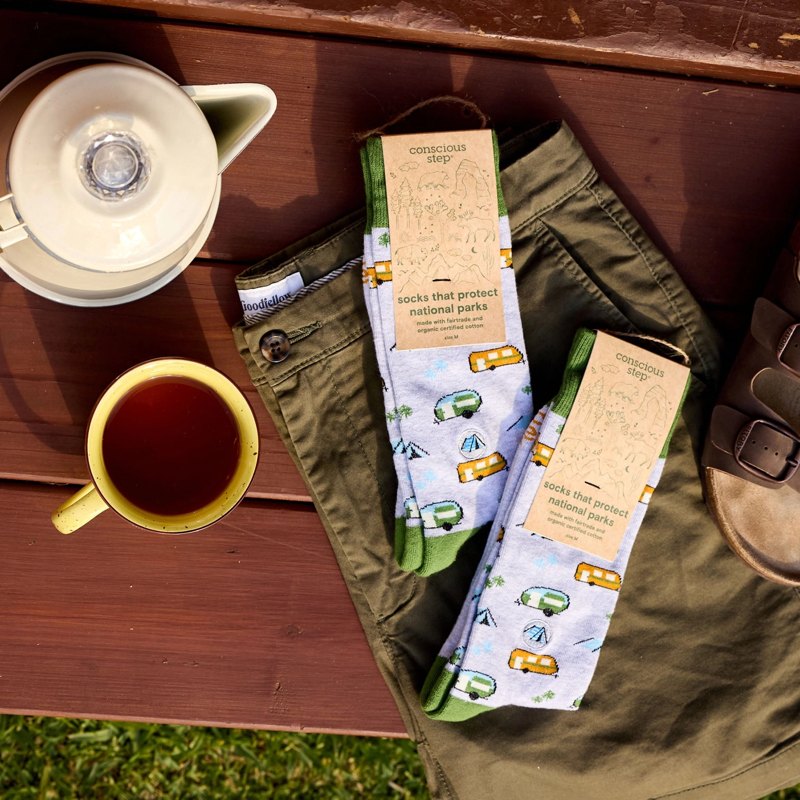 Socks that Protect National Parks Green Campers