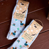 Socks that Save Dogs Blue
