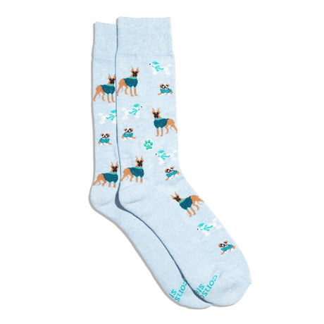 Socks that Save Dogs Blue