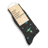 Socks that Support Space Exploration Galactic Gray