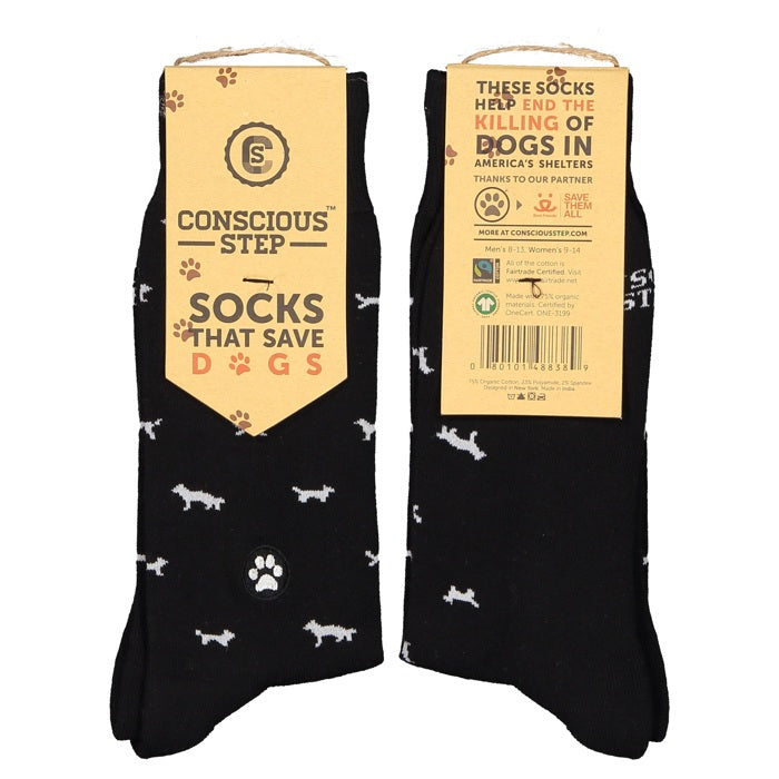 Socks that save dogs black 1